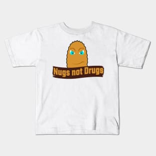 NUgs not drugs, angry face Kids T-Shirt